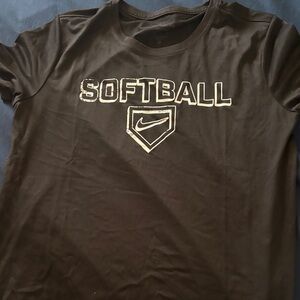 Nike Black Softball Tee